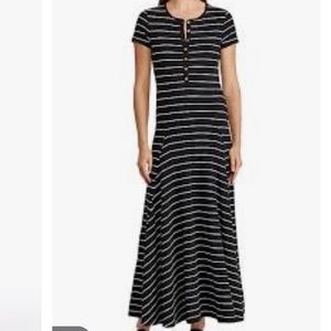 Ralph Lauren Jersey Stripe Maxi Dress